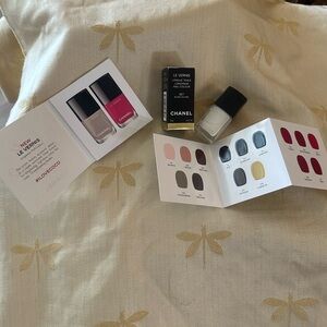 CHANEL Le Vernis Longwear Nail Colour Polish 927 Blanc Ecume & Color Sample Card